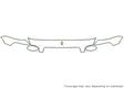 park avenue 3M Clear Bra Hood Precut PPF Diagram
