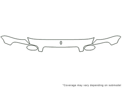 park avenue Avery Dennison Clear Bra Hood Precut PPF Diagram