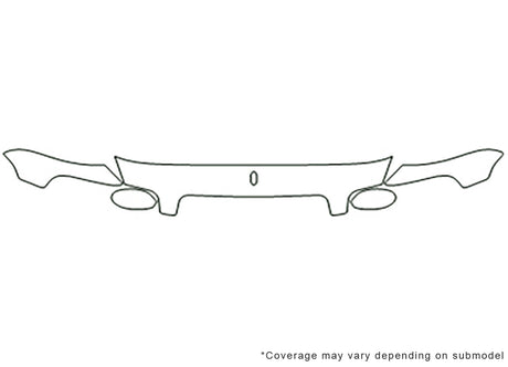 park avenue Avery Dennison Clear Bra Hood Precut PPF Diagram