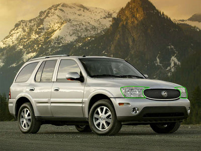 buick rainier 2004-2007 Headlight Protection Installation Location