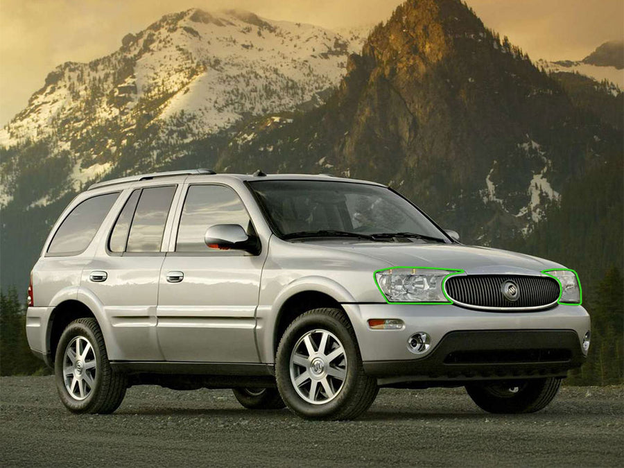 buick rainier 2004-2007 Headlight Protection Installation Location