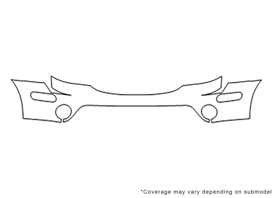rainier 3M Clear Bra Bumper Precut PPF Diagram