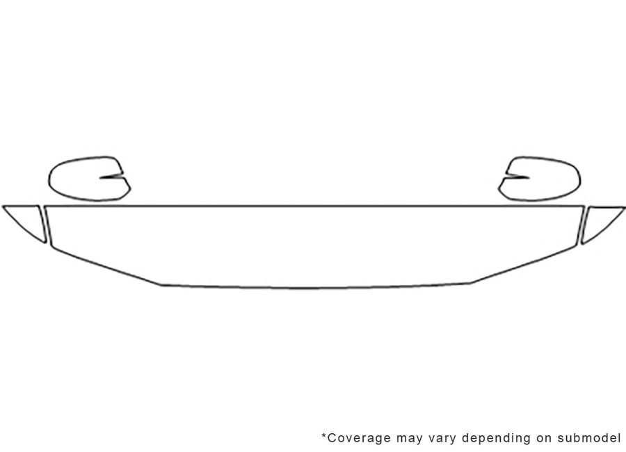regal 3M Clear Bra Hood Precut PPF Diagram