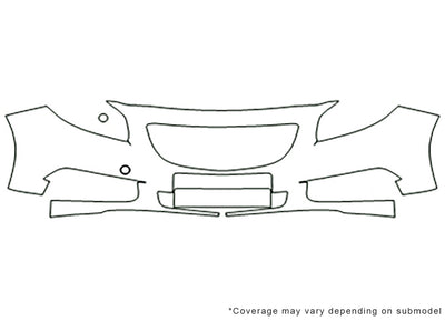 regal Avery Dennison Clear Bra Bumper Precut PPF Diagram