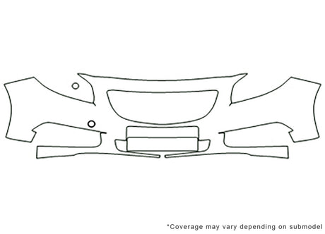 regal Avery Dennison Clear Bra Bumper Precut PPF Diagram