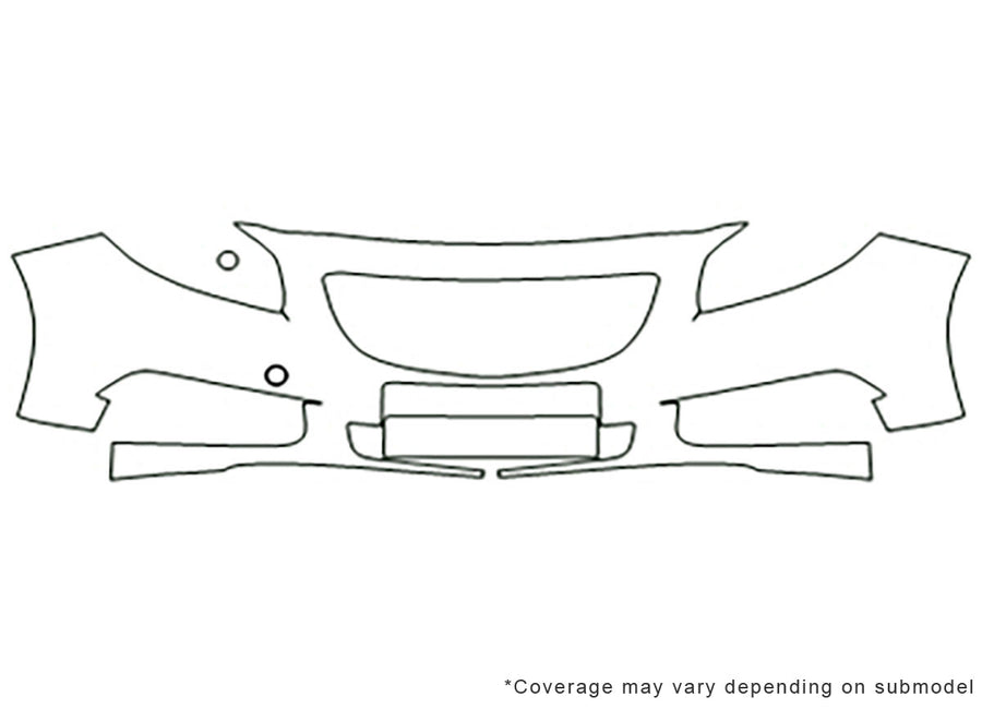 regal Avery Dennison Clear Bra Bumper Precut PPF Diagram