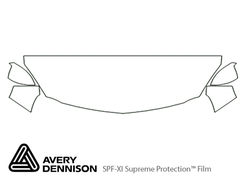 regal Avery Dennison Clear Bra Hood Precut PPF Diagram