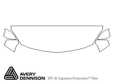 regal Avery Dennison Clear Bra Hood Precut PPF Diagram