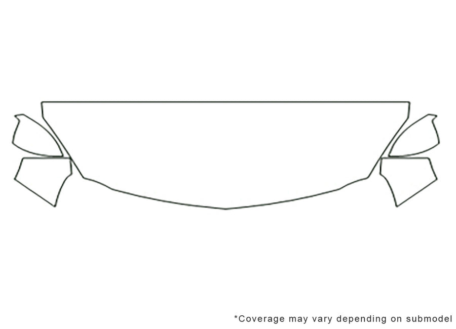 regal Avery Dennison Clear Bra Hood Precut PPF Diagram