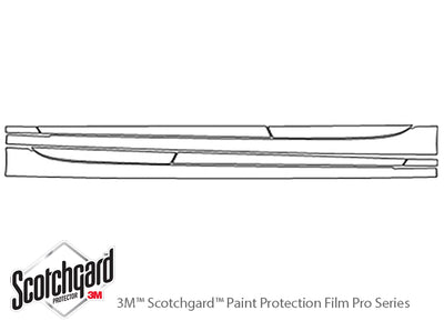 regal 3M Clear Bra Door Cup Precut PPF Diagram