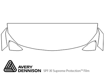 regal Avery Dennison Clear Bra Hood Precut PPF Diagram