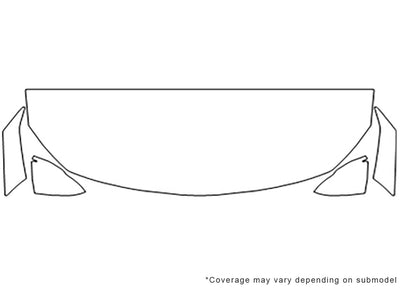 regal 3M Clear Bra Hood Precut PPF Diagram