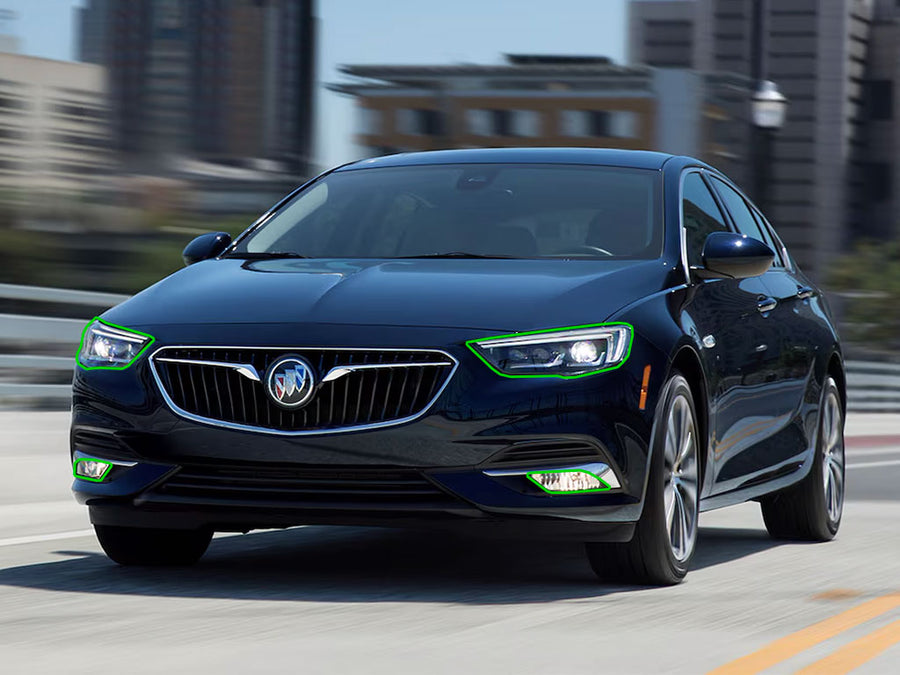 buick regal 2018-2020 (sportback) Headlight Protection Installation Location