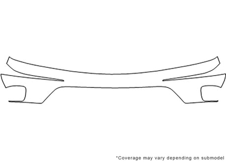 rendezvous Avery Dennison Clear Bra Bumper Precut PPF Diagram