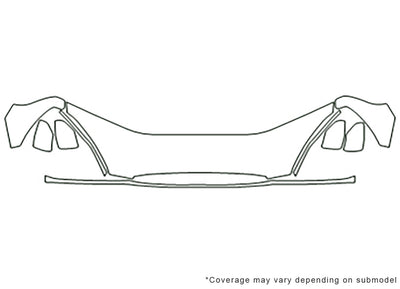 rendezvous 3M Clear Bra Hood Precut PPF Diagram