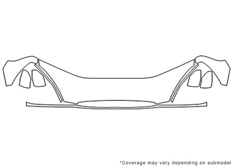 rendezvous 3M Clear Bra Hood Precut PPF Diagram