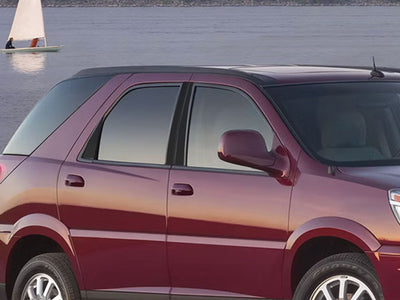 buick rendezvous 2002-2007 Matte Black Pillar Cover Diagram