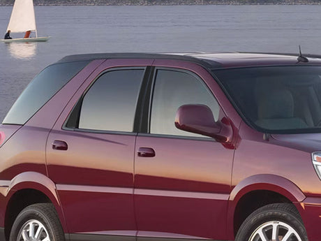 buick rendezvous 2002-2007 Matte Black Pillar Cover Diagram