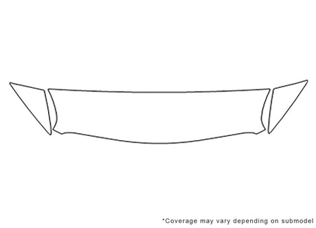 riviera 3M Clear Bra Hood Precut PPF Diagram