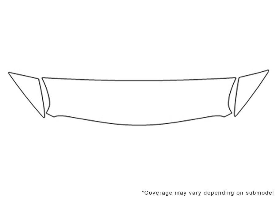 riviera 3M Clear Bra Hood Precut PPF Diagram