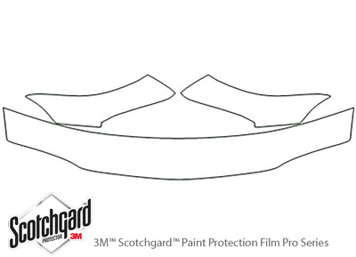 skylark 3M Clear Bra Hood Precut PPF Diagram