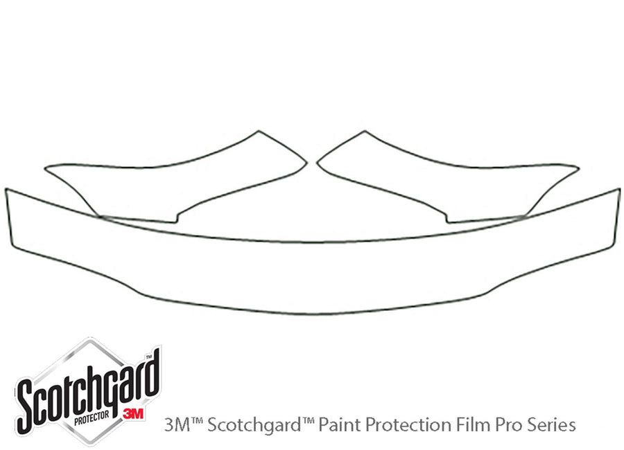 skylark 3M Clear Bra Hood Precut PPF Diagram
