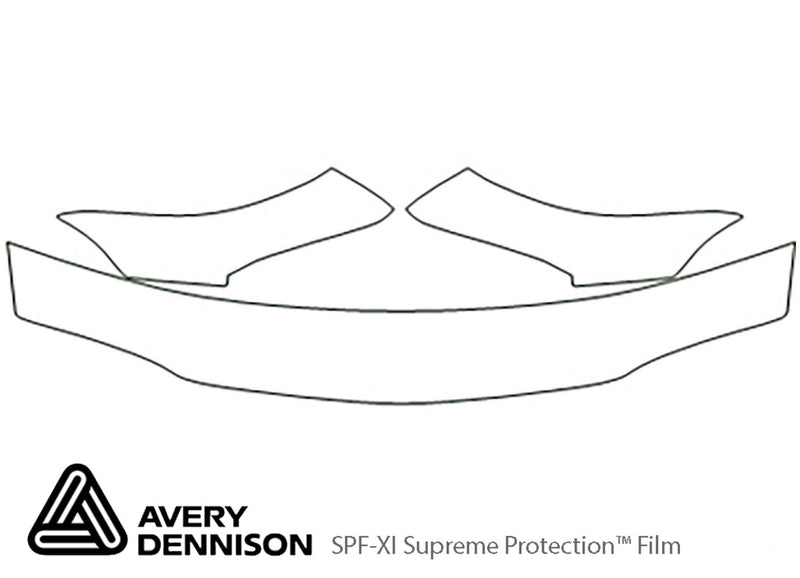 skylark Avery Dennison Clear Bra Hood Precut PPF Diagram