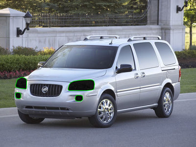 buick terraza 2005-2007 Headlight Tint Location