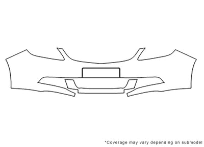 verano 3M Clear Bra Bumper Precut PPF Diagram