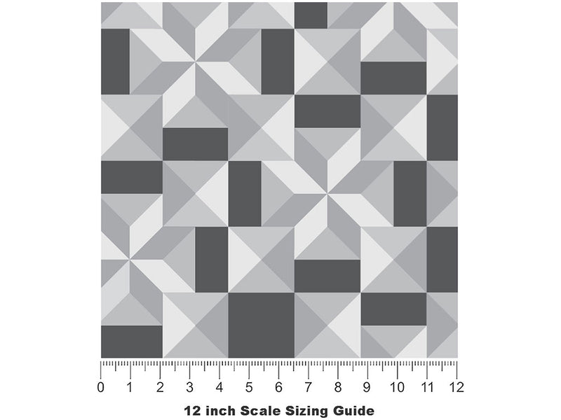 Building On Mosaic Vinyl Film Pattern Size 12 inch Scale~Rwraps Building On Mosaic Sizing Chart~2