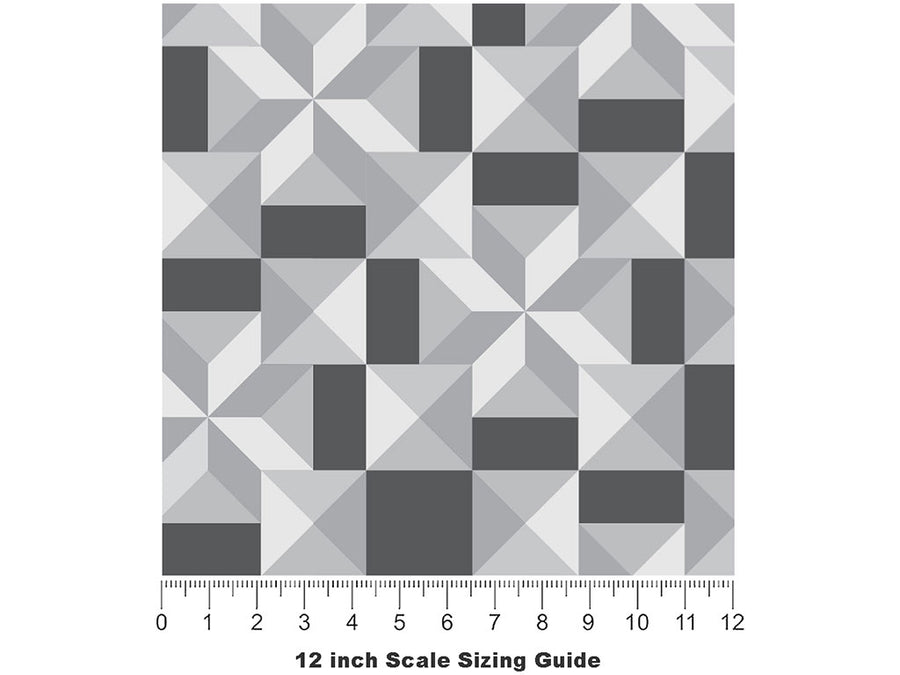 Building On Mosaic Vinyl Film Pattern Size 12 inch Scale~Rwraps Building On Mosaic Sizing Chart~2