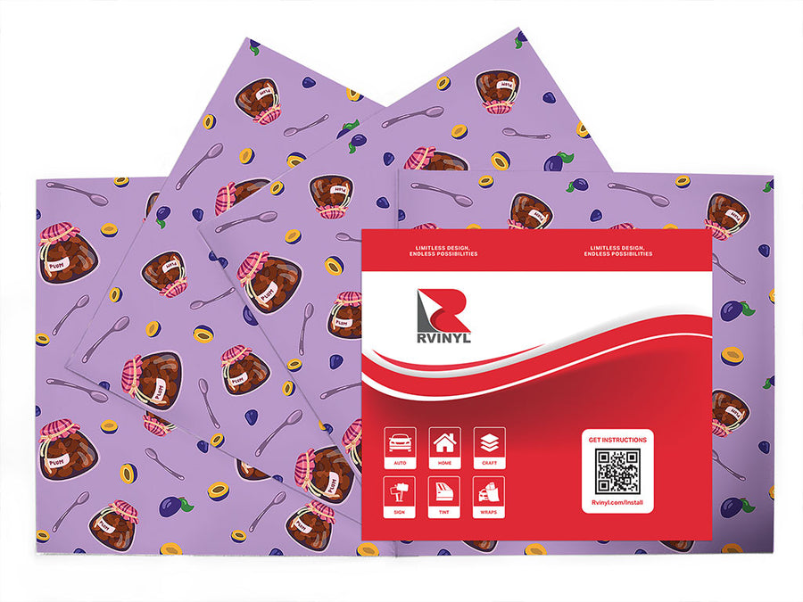 bullace jam fruit Craft Vinyl Sheet Pack