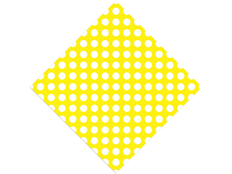 Bumblebee Yellow Polka Dot Vinyl Wrap Pattern