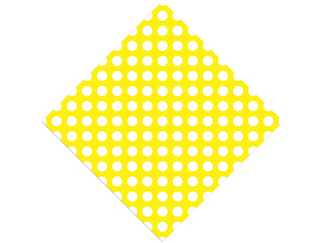 Bumblebee Yellow Polka Dot Vinyl Wrap Pattern