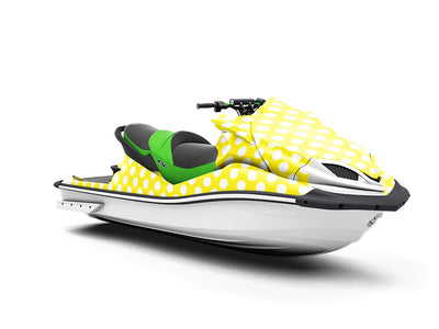 Bumblebee Yellow Polka Dot Jet Ski Vinyl Customized Wrap