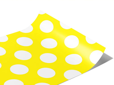 Bumblebee Yellow Polka Dot Vinyl Wraps~Rwraps Series 914 Digitally Printed Vinyl Wrap~0