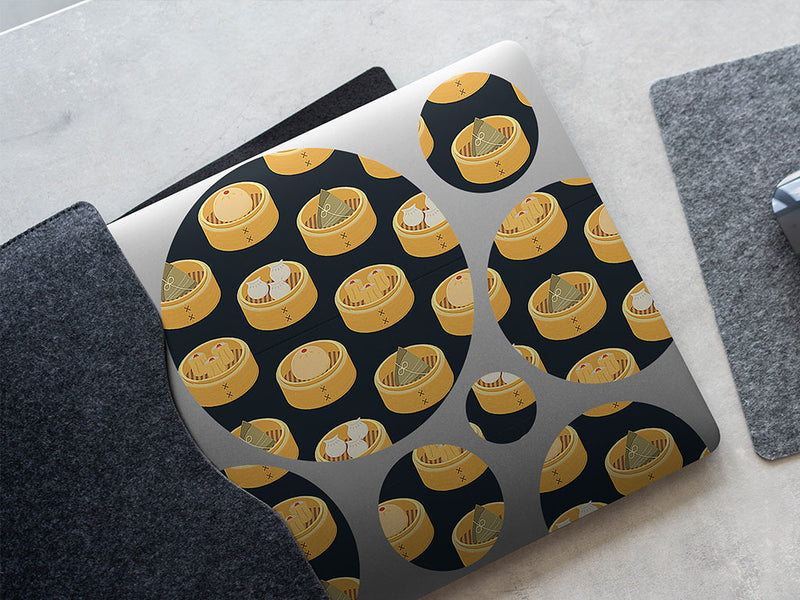 bun steamer japanese DIY Laptop Stickers