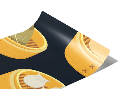 Bun Steamer Food Vinyl Wraps~Rwraps Series 914 Digitally Printed Vinyl Wrap~0