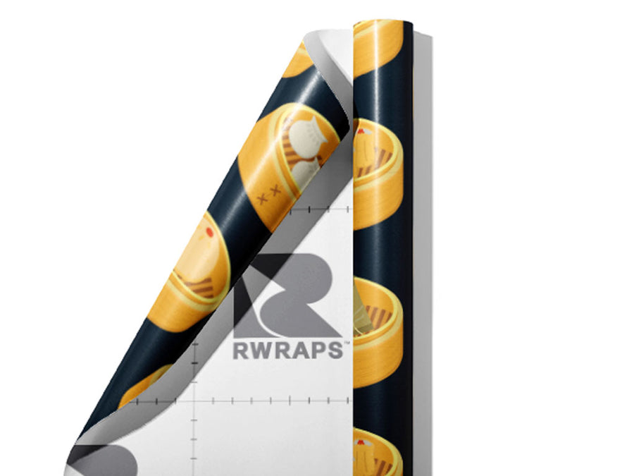 Bun Steamer Food Wrap Film Sheets~Rwraps Series 914 Bun Steamer Food Scrolled Sheet~3