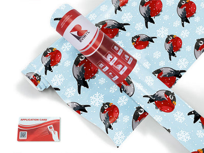 bundle up bird Craft Vinyl Roll