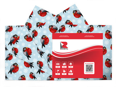 bundle up bird Craft Vinyl Sheet Pack