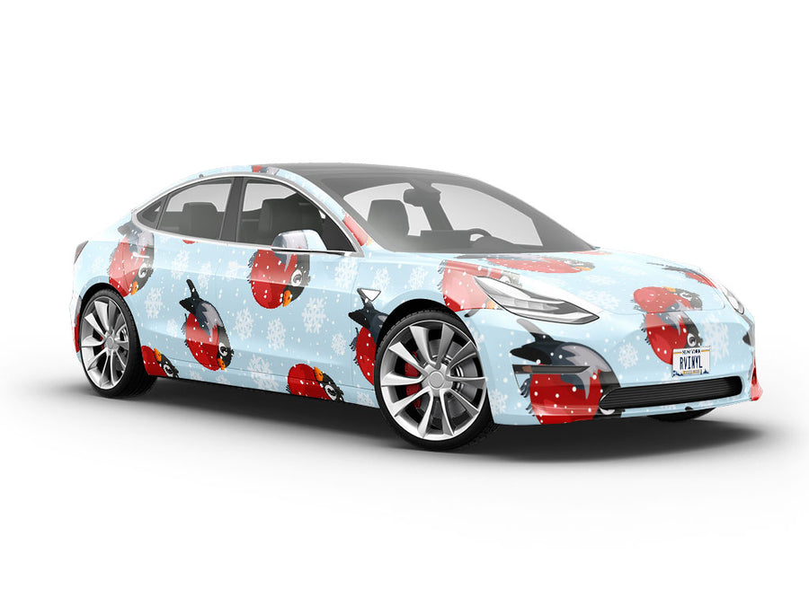 Bundle Up Birds Vehicle Vinyl Wrap