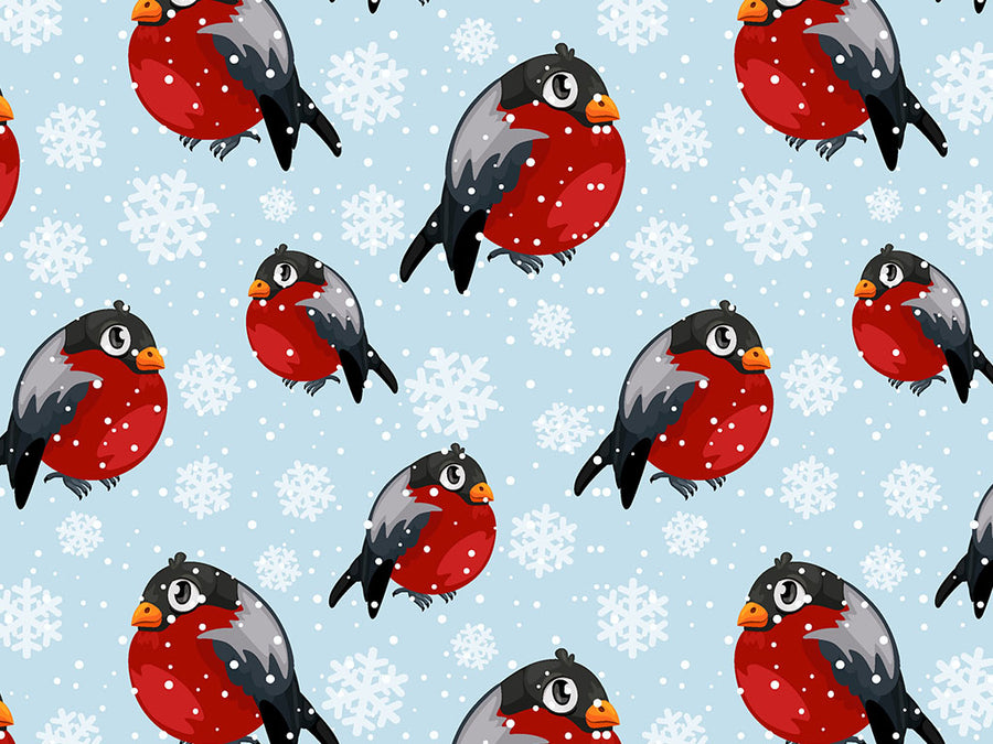 Bundle Up Birds Vinyl Wrap Pattern~Rwraps Series 914 Digitally Printed Vinyl Wrap~0