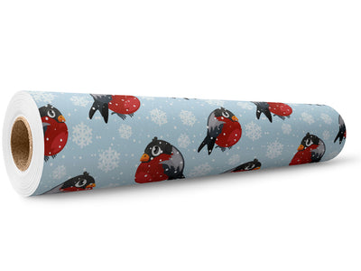 Bundle Up Birds Wrap Film Wholesale Roll~Rwraps Series 914 Digitally Printed Vinyl Roll~5