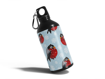 bundle up bird Water Bottle DIY Stickers