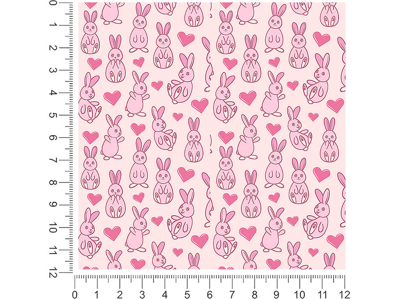 bunny love animal 1ft x 1ft Craft Sheets