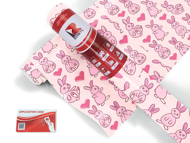 bunny love animal Craft Vinyl Roll