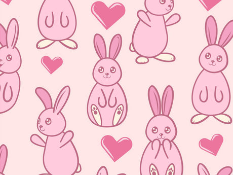 Bunny Love Animal Vinyl Wrap Pattern~Rwraps Series 914 Digitally Printed Vinyl Wrap~0