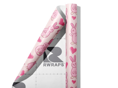 Bunny Love Animal Wrap Film Sheets~Rwraps Series 914 Bunny Love Animal Scrolled Sheet~3