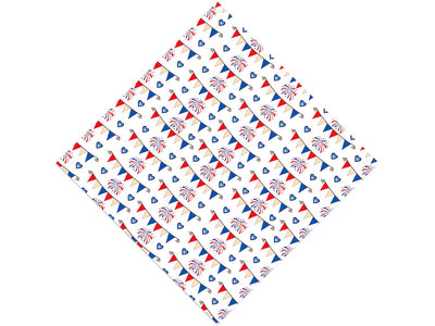 Bunting Stunting Americana Vinyl Wrap Pattern